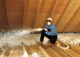 Attic insulation slows heat transfer and airflow, boosting air conditioning efficiency.