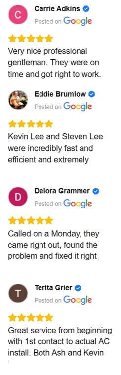 Google Review Highlighting Excellent Service