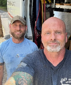 Lee's Heating and Air technician performing professional HVAC repair and maintenance